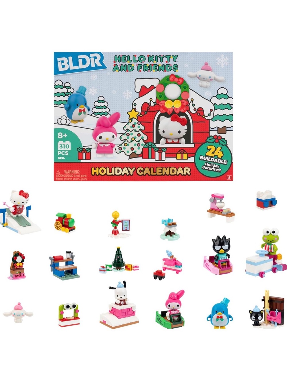 Hello Kitty and Friends Holiday Calendar - Pink, Red, White